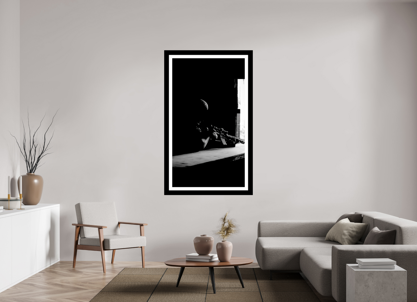 43 x 70.4″, Photo Print On Fuji Crystal DP II Mortality beats a heavy drum