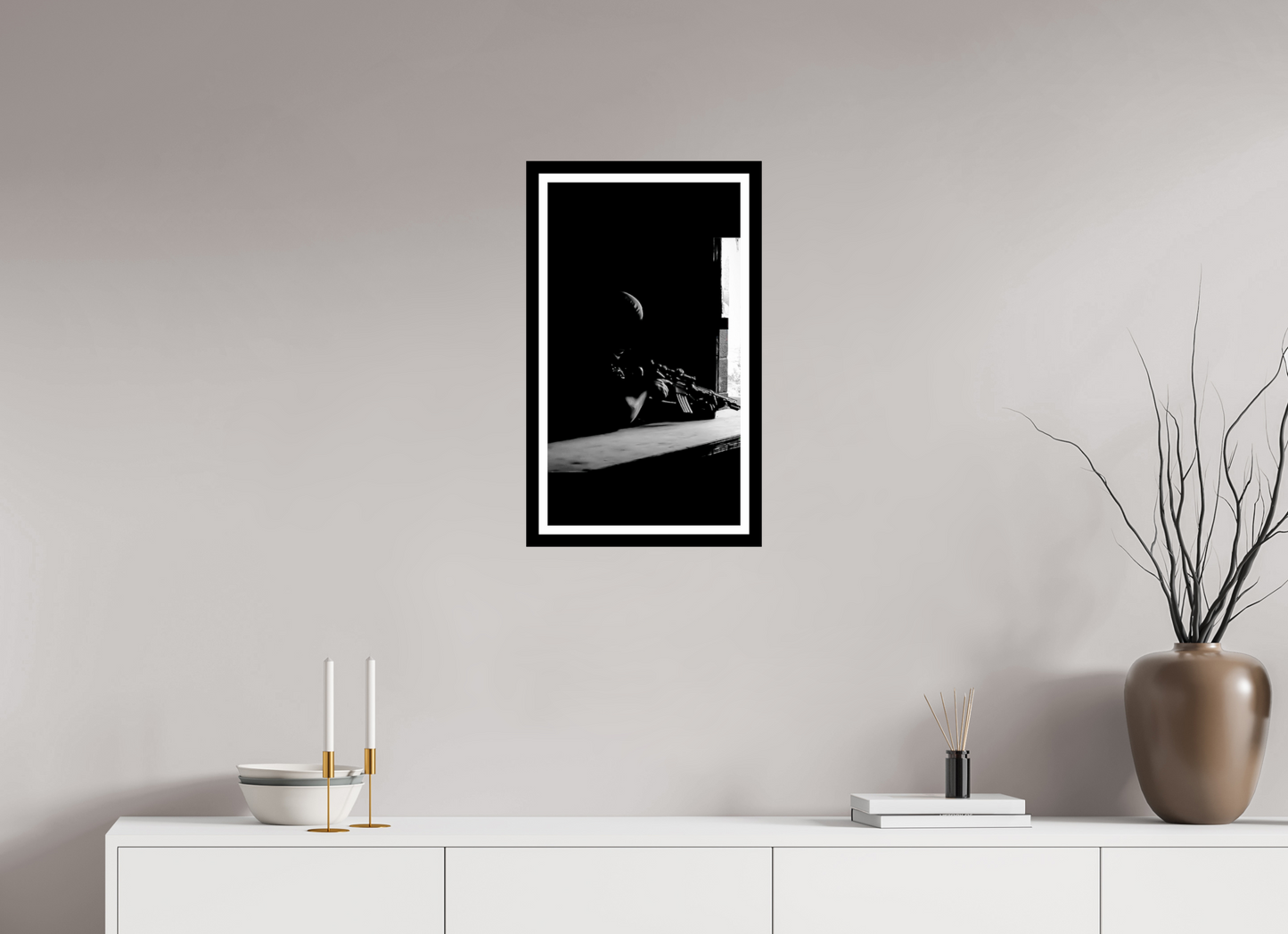 16 x 26.2″, Photo Print On Fuji Crystal DP II Mortality beats a heavy drum